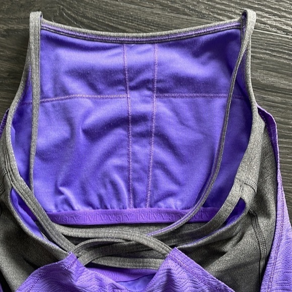 🆕SzM Ivivva purple and grey tank EUC. Read measurements please - Picture 5 of 5